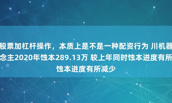 股票加杠杆操作，本质上是不是一种配资行为 川机器东说念主2020年蚀本289.13万 较上年同时蚀本进度有所减少